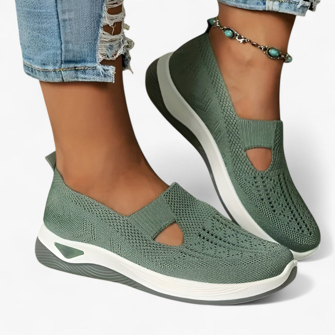 Zerina | Women’s Slip-On Trainers with perforated cut-out vibe