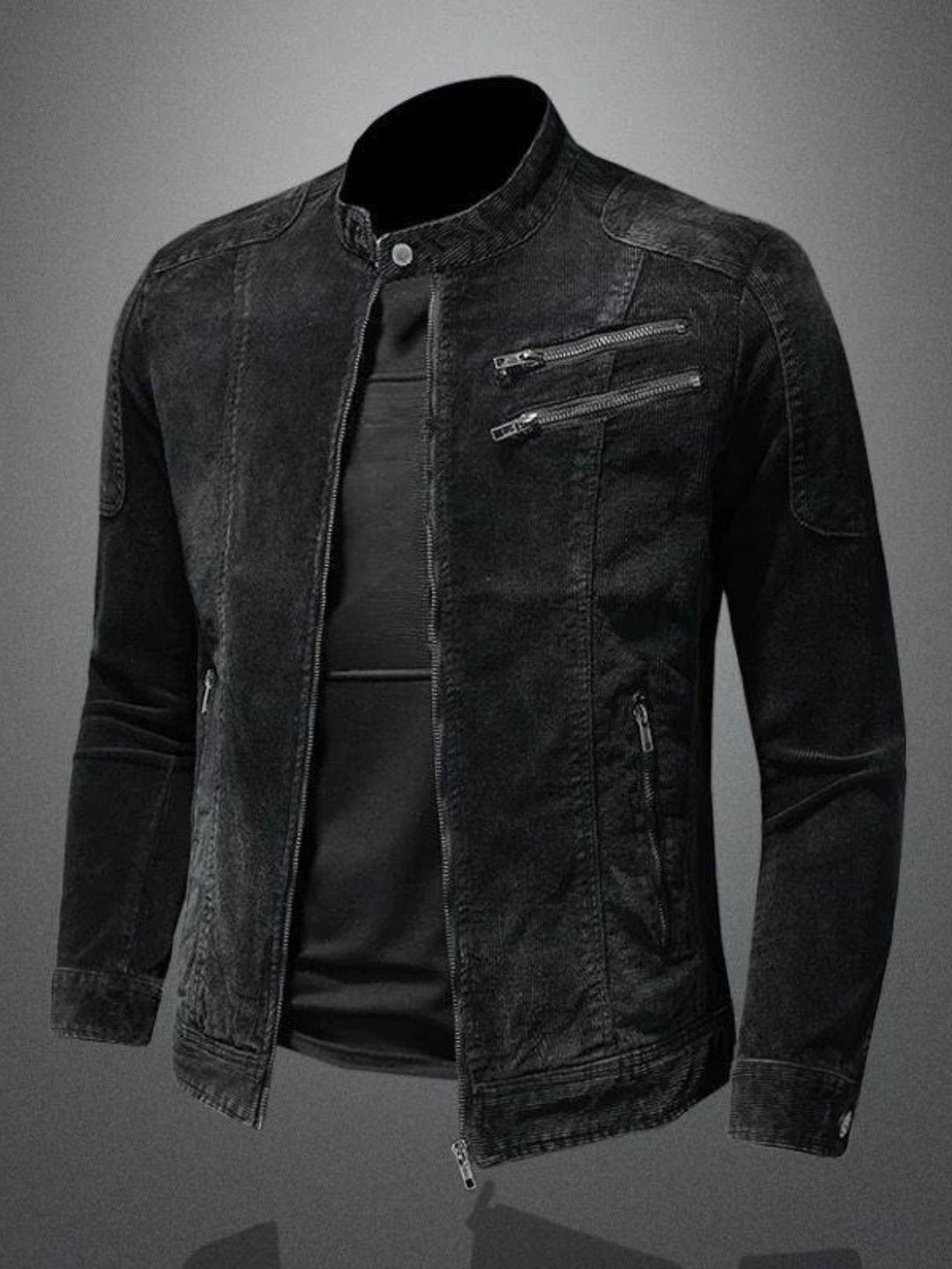 Draven | Men’s Biker Jacket featuring Zip Details