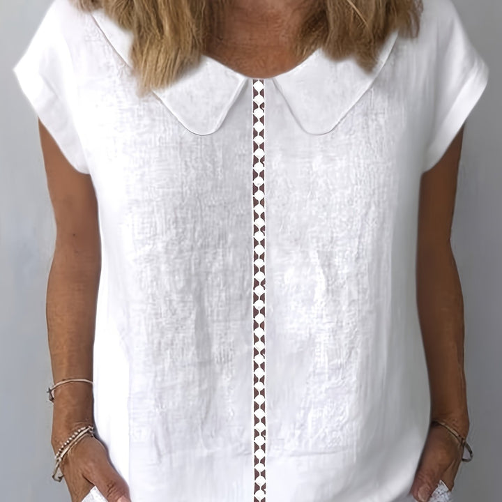 Juliette | Women’s Blouse featuring a Peter Pan Collar