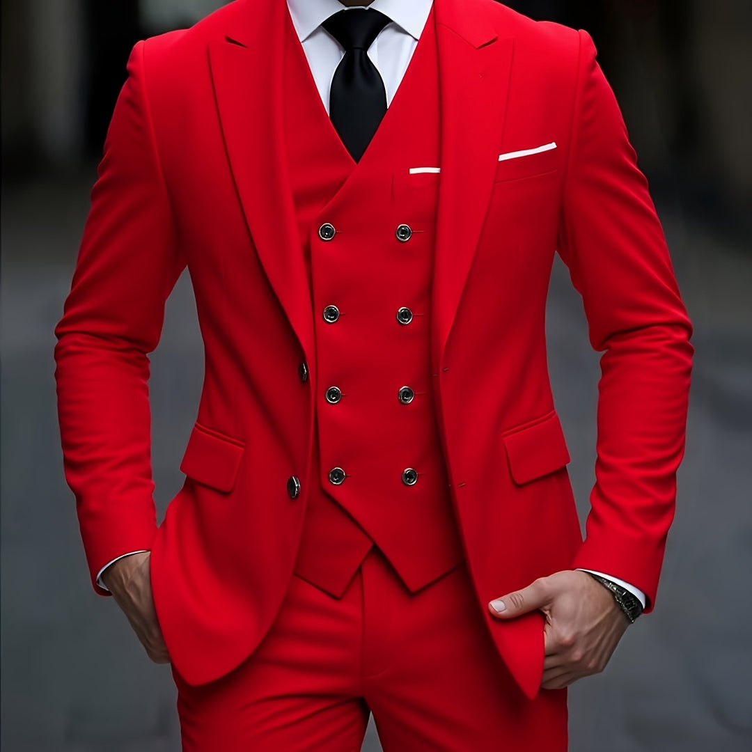 Norvian | Men’s Three-Piece Suit in a sharp tailored contour