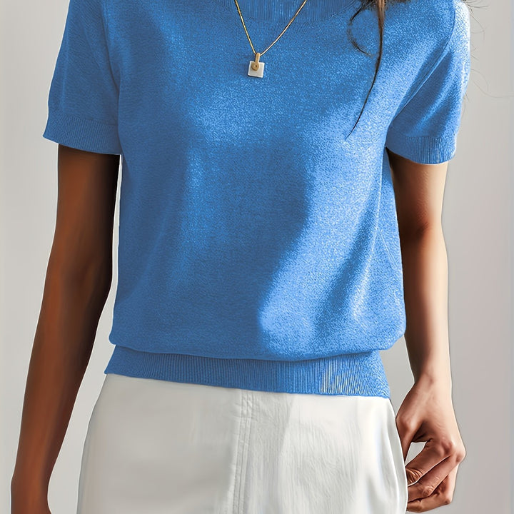 Ysoria | Women’s Short Sleeve Top in a Clean Everyday Vibe