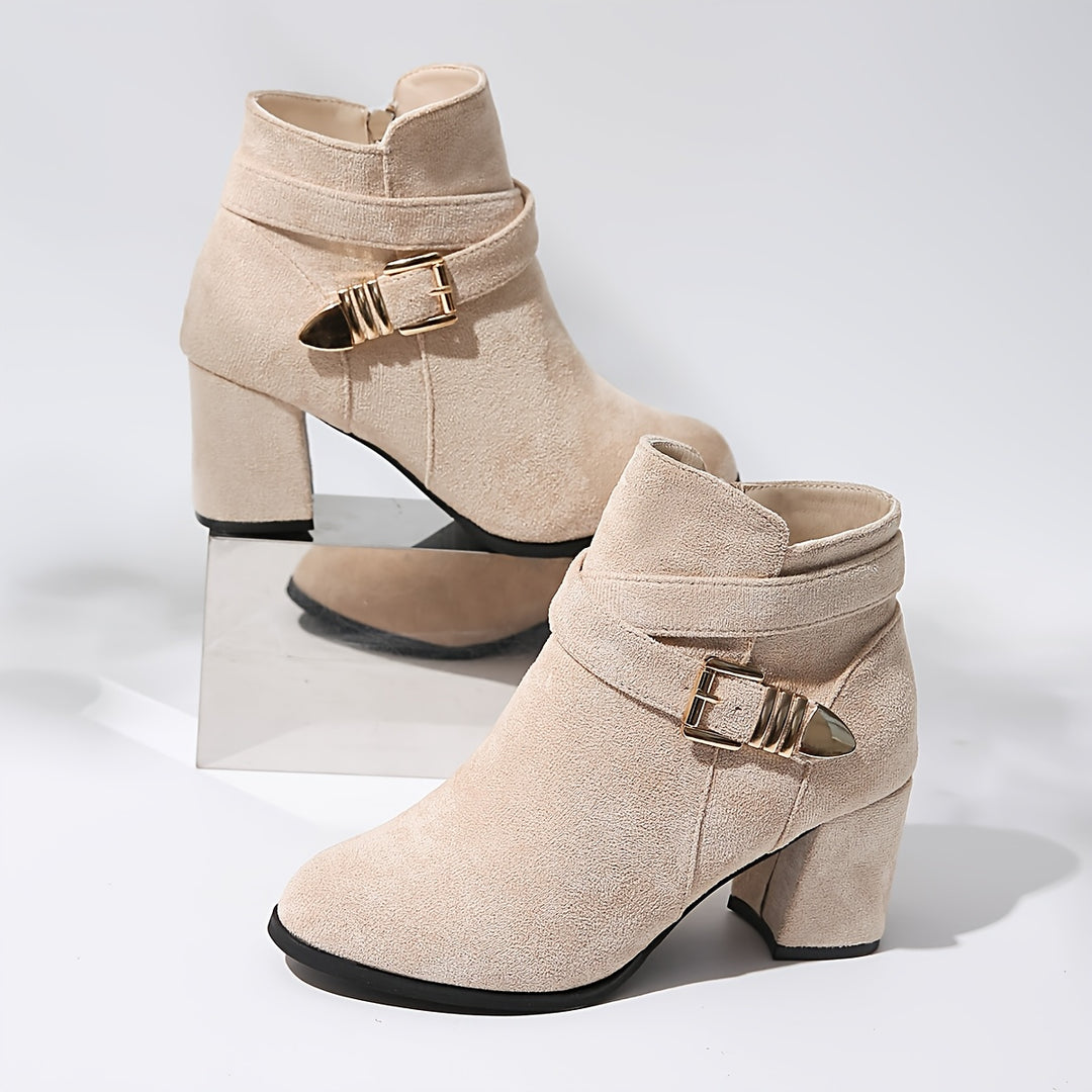 Virelle | Women’s Ankle Boots with Buckle Accent
