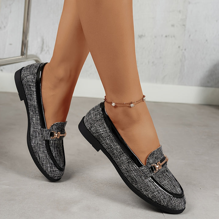 Elvaris | Women’s Slip-On Loafers with metal accent detail