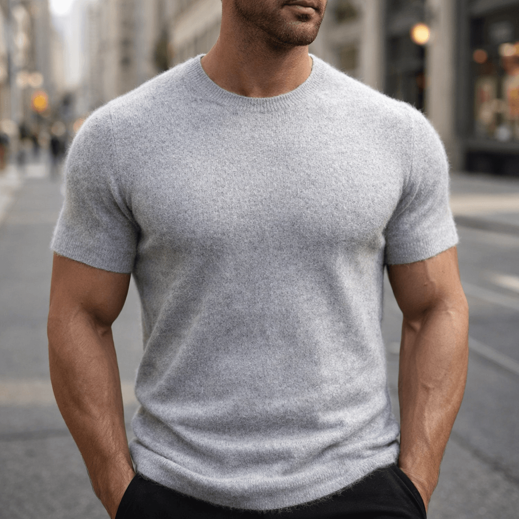 Marcos | Men’s Short Sleeve Top featuring a Streamlined neck shape