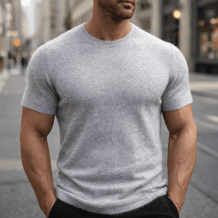 Marcos | Men’s Short Sleeve Top featuring a Streamlined neck shape