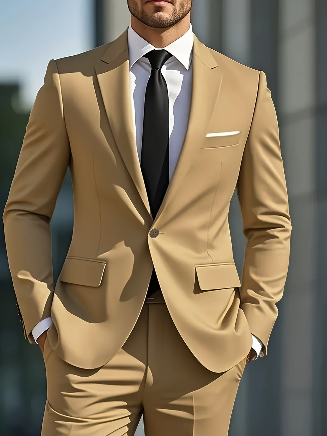 Trevano | Men’s Two-Piece Suit with tailored fit and sleek modern theme