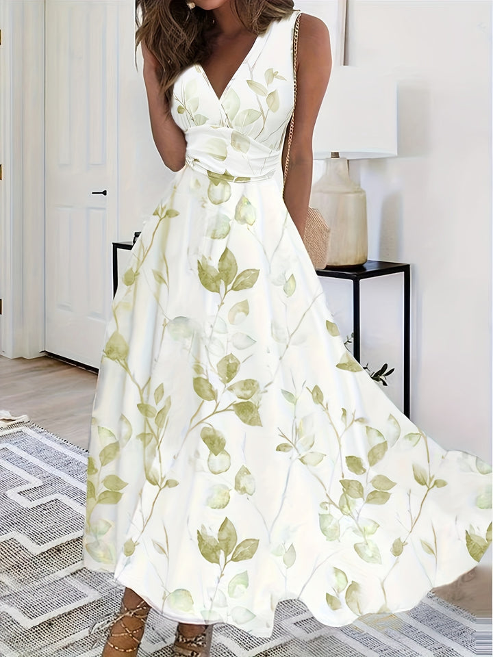 Liorenne | Women’s Maxi Dress with wrap neckline and flowing soft profile