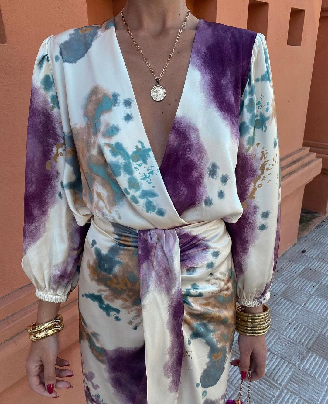 Jasmine | Women’s Wrap Dress featuring a V-Neckline