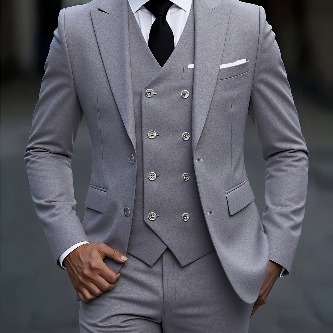 Norvian | Men’s Three-Piece Suit in a sharp tailored contour