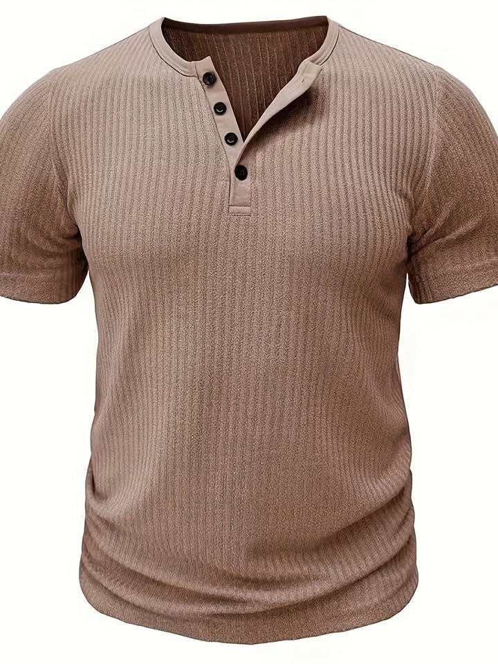 Darex | Men’s Henley T-Shirt featuring a button placket