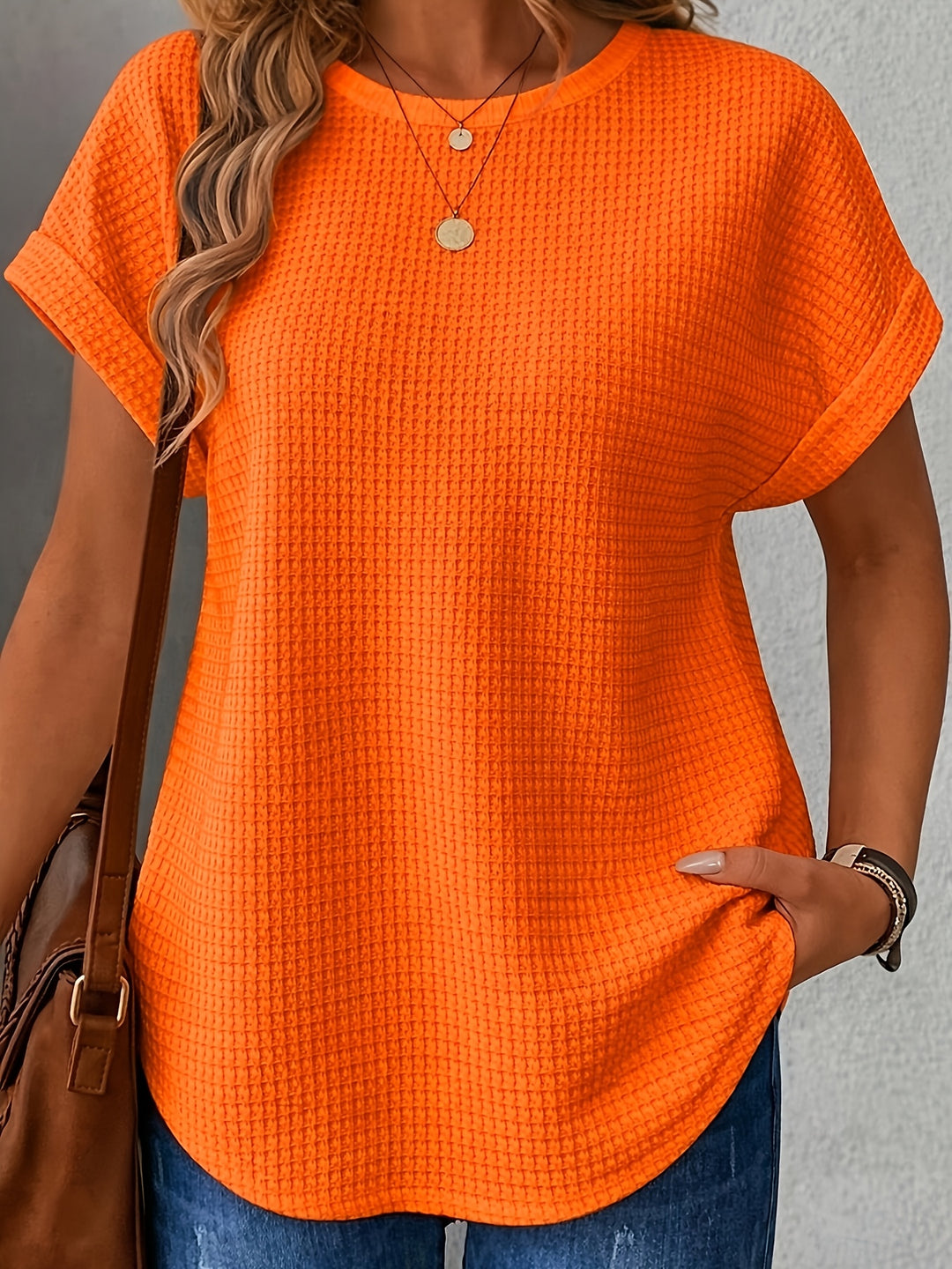 Lydia | Women’s Relaxed T-Shirt with Turn-Up Sleeves
