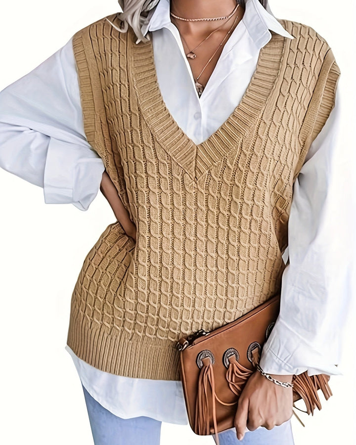 Seraphine | Women’s Sleeveless Vest with a simple layering appeal