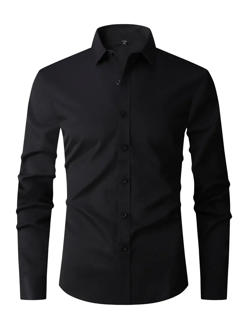 Silas | Men’s Shirt with a Sleek Button Arrangement