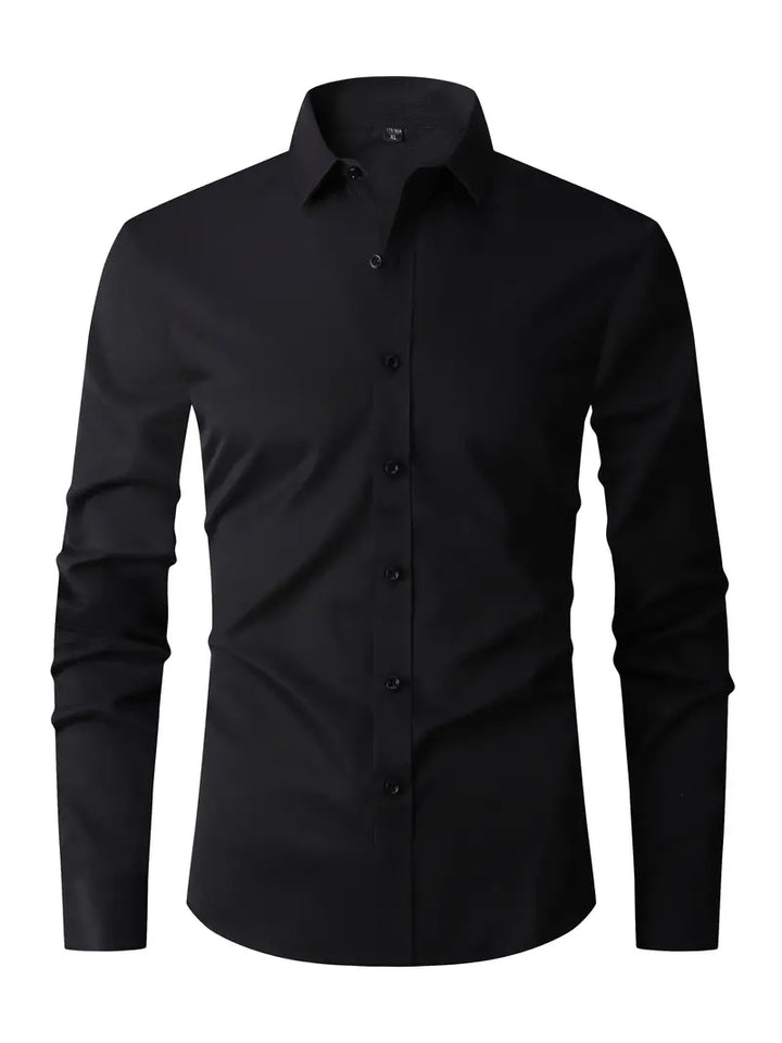 Silas | Men’s Shirt with a Sleek Button Arrangement