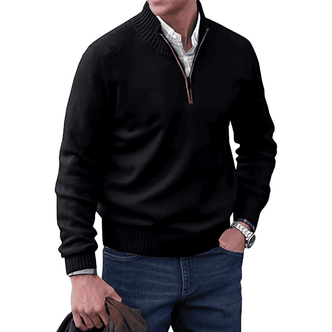 Calen | Men’s Quarter Zip Jumper designed for everyday layering