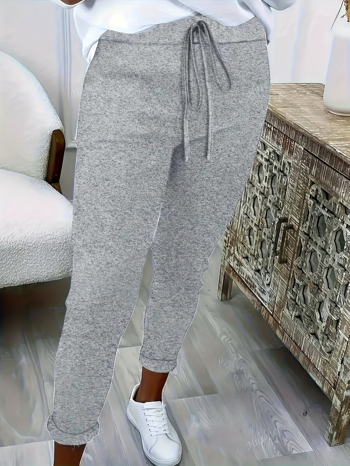 Larevia | Women’s Tapered Trousers with drawstring waist and light-structure build