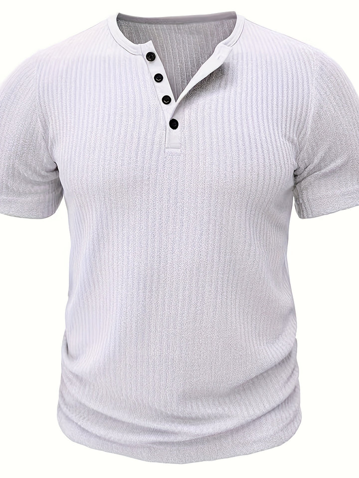 Darex | Men’s Henley T-Shirt featuring a button placket