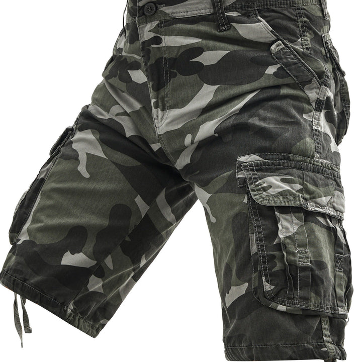 Kavron | Men’s Cargo Shorts in a bold camo visual concept