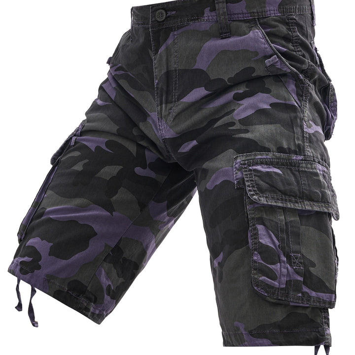 Kavron | Men’s Cargo Shorts in a bold camo visual concept