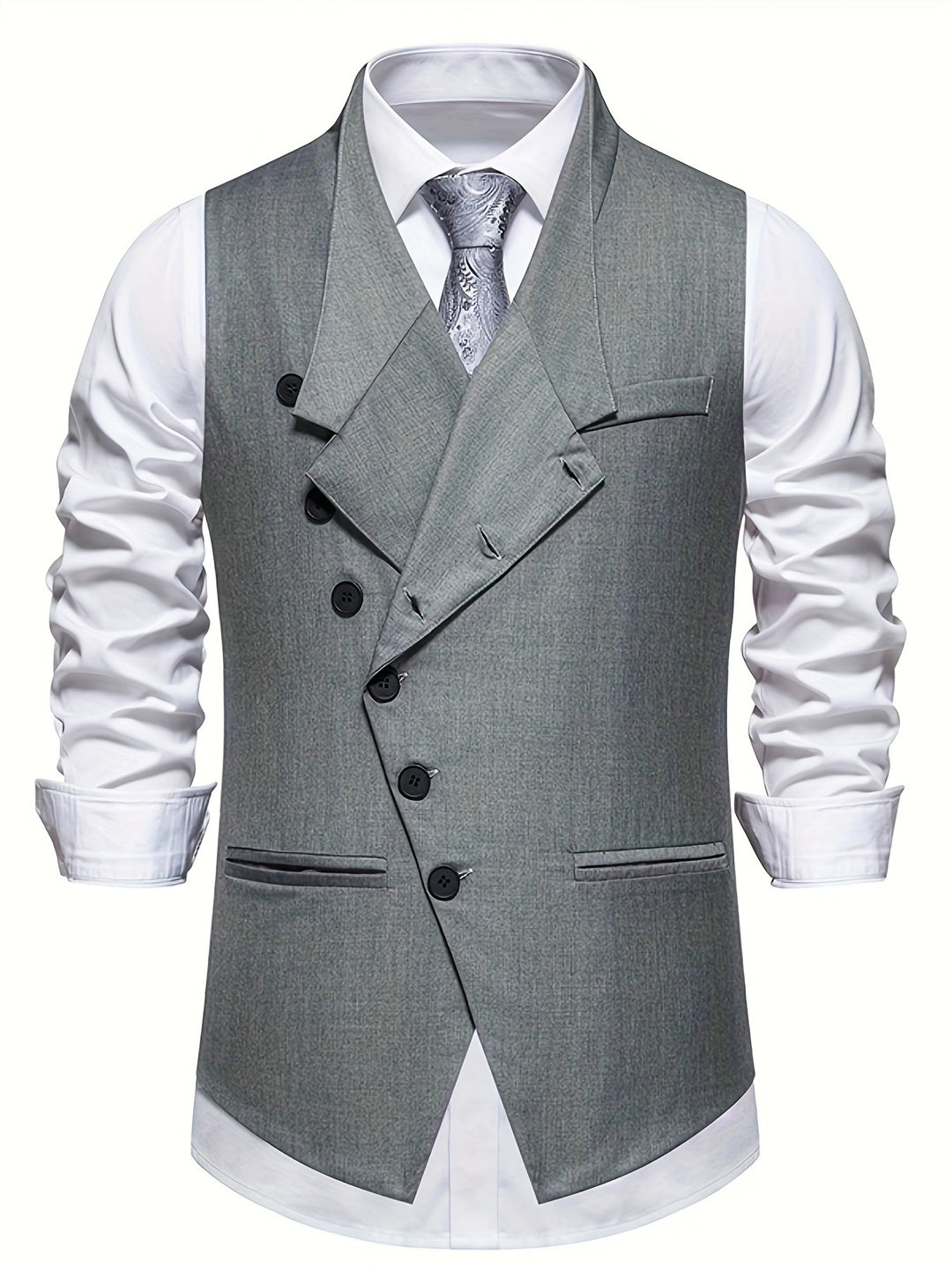 Valdren | Men’s Waistcoat with double-breasted front and tailored proportion
