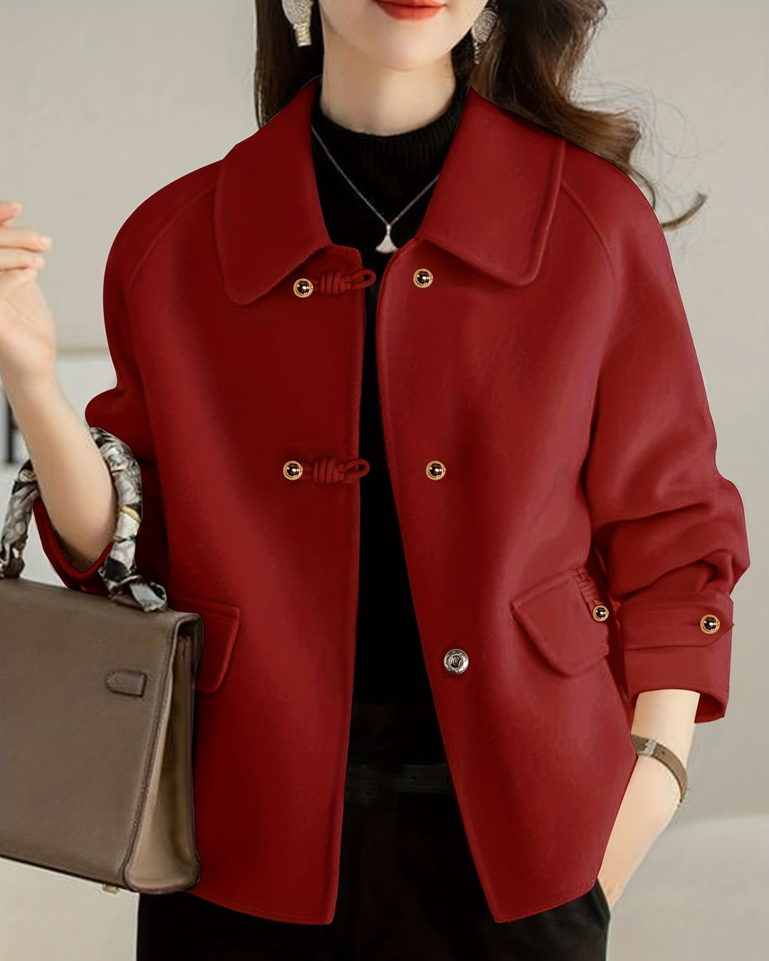 Calyvera | Women’s Button Jacket with sleek tailored finish