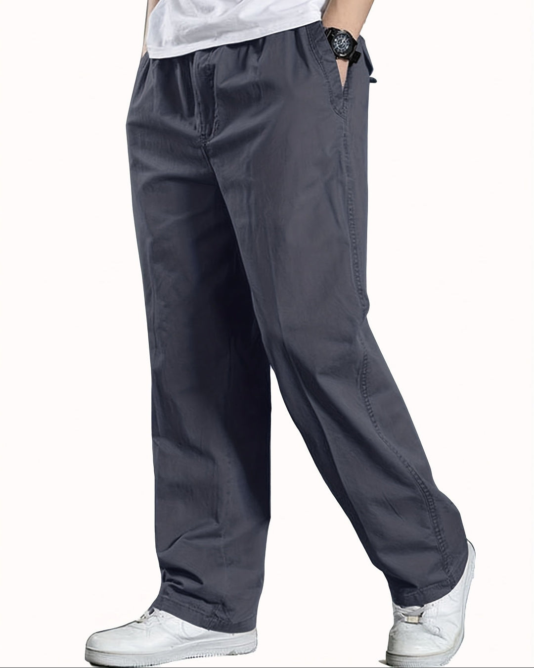 Dravion | Men’s Casual Trousers with a relaxed straight-leg build