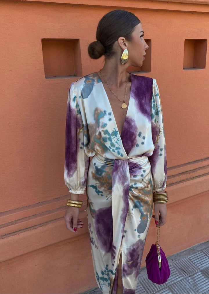 Jasmine | Women’s Wrap Dress featuring a V-Neckline