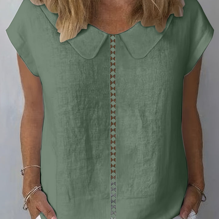 Juliette | Women’s Blouse featuring a Peter Pan Collar