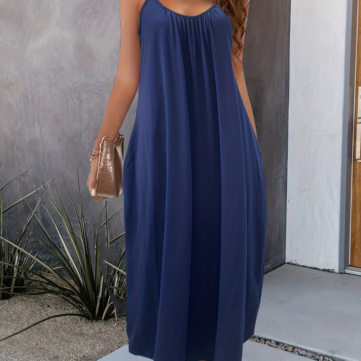 Seravine | Women’s Maxi Dress with spaghetti straps and relaxed appeal