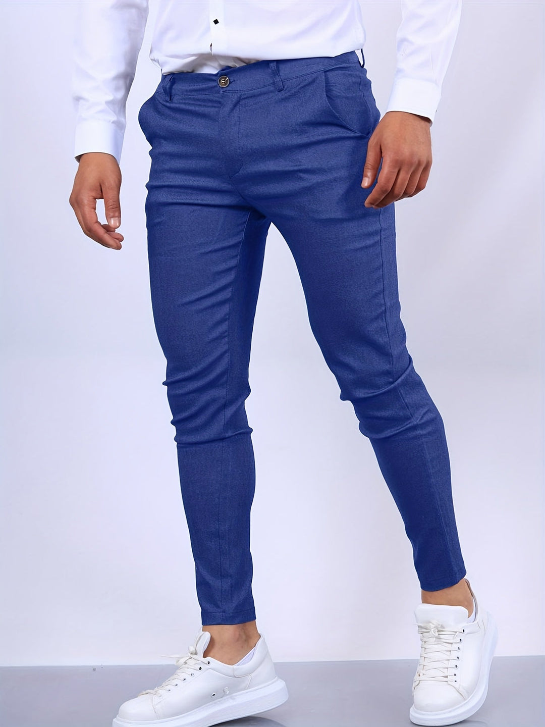 Elvaro | Men’s Business Trousers with Slim Fit and Clean Finish