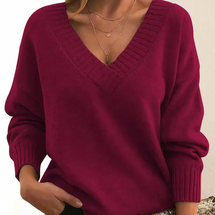 Averelle | Women’s V-Neck Blouse with relaxed flow with a soft edge