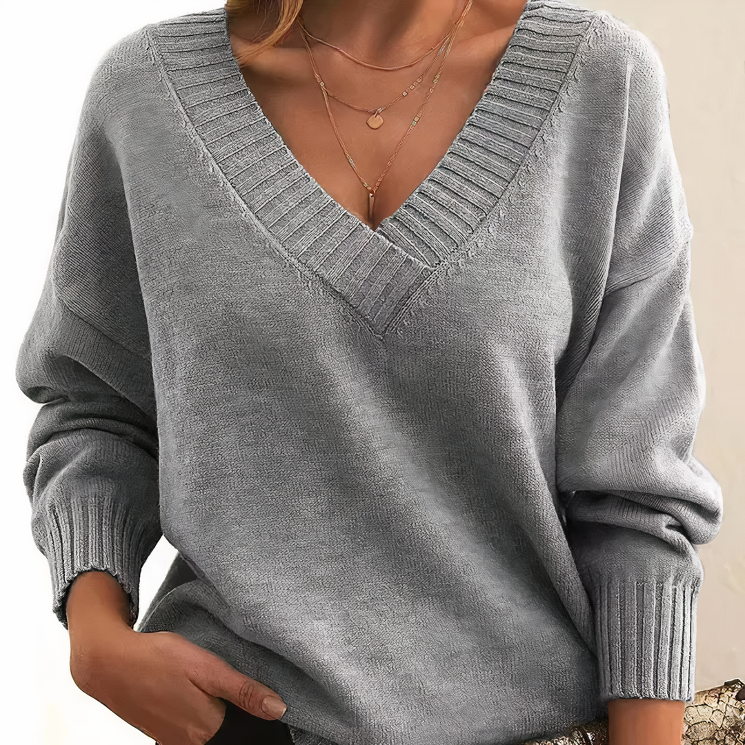 Averelle | Women’s V-Neck Blouse with relaxed flow with a soft edge