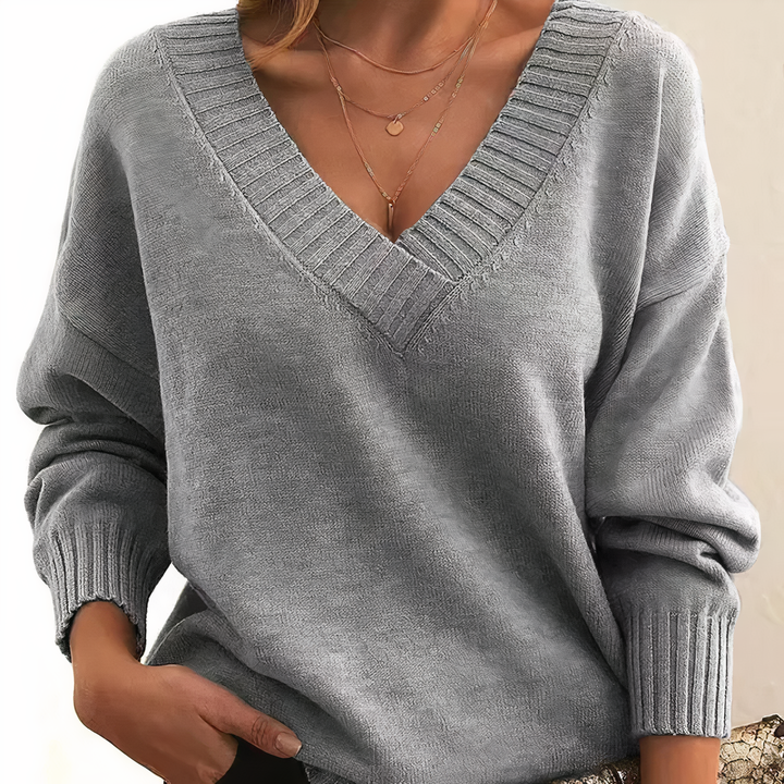 Averelle | Women’s V-Neck Blouse with relaxed flow with a soft edge