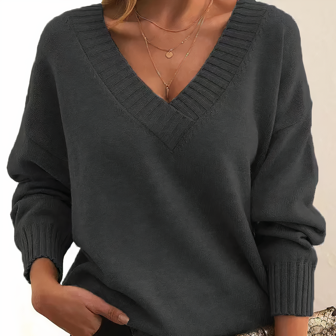Averelle | Women’s V-Neck Blouse with relaxed flow with a soft edge
