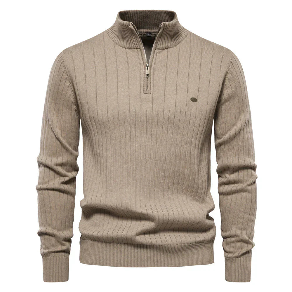 Everford™ | Graham – Half-Zip Ribbed Jumper for Men