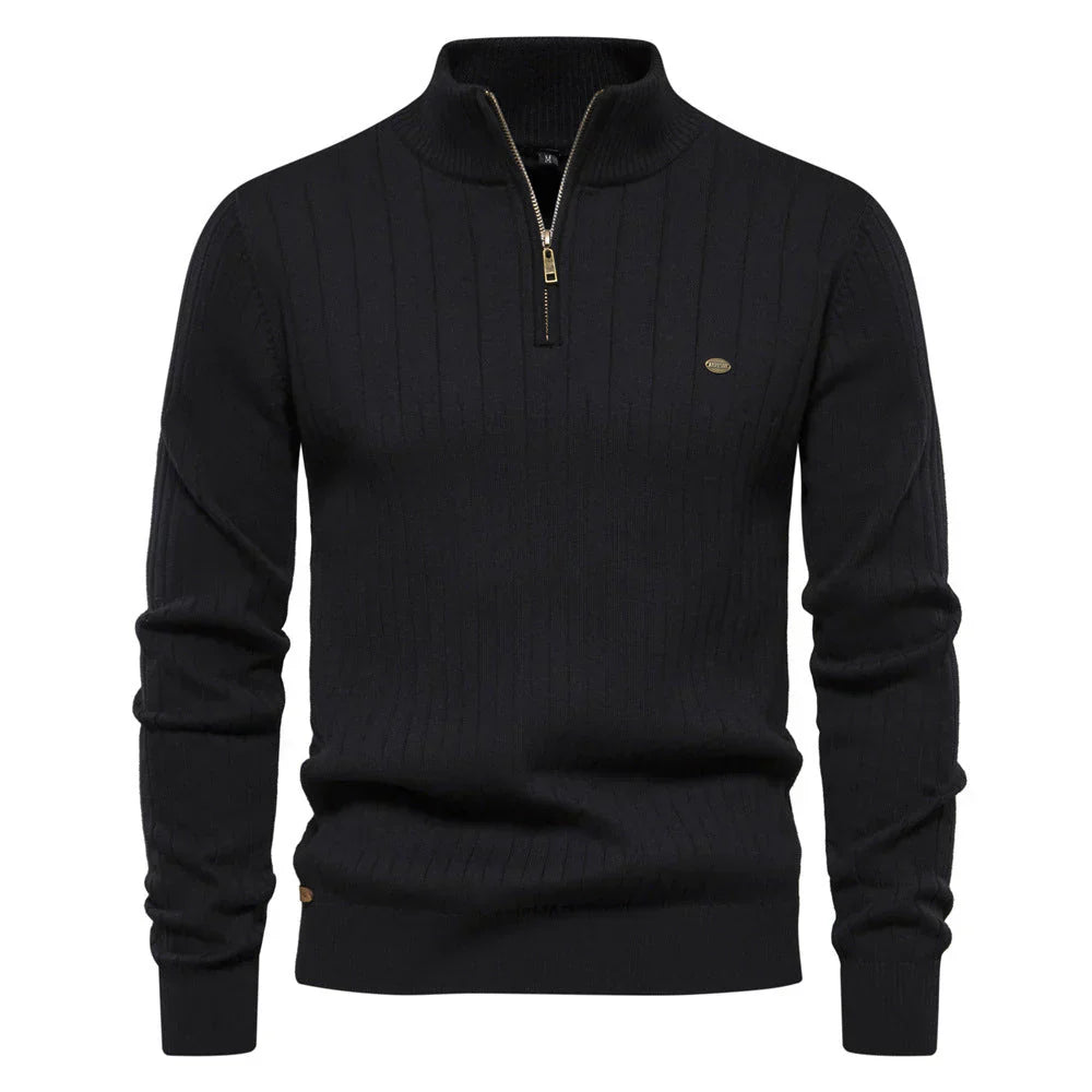 Everford™ | Graham – Half-Zip Ribbed Jumper for Men