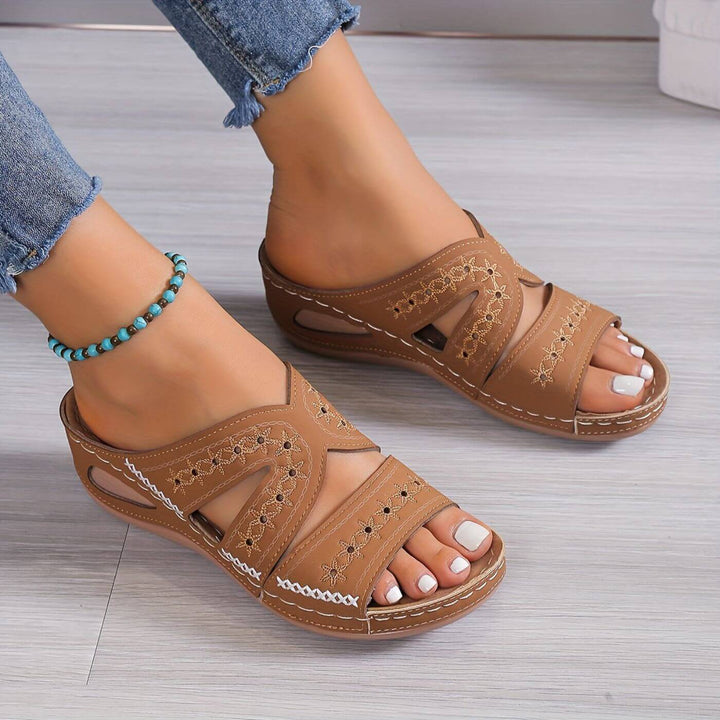 Imani | Women’s Slide Sandals featuring Cut-Out Straps