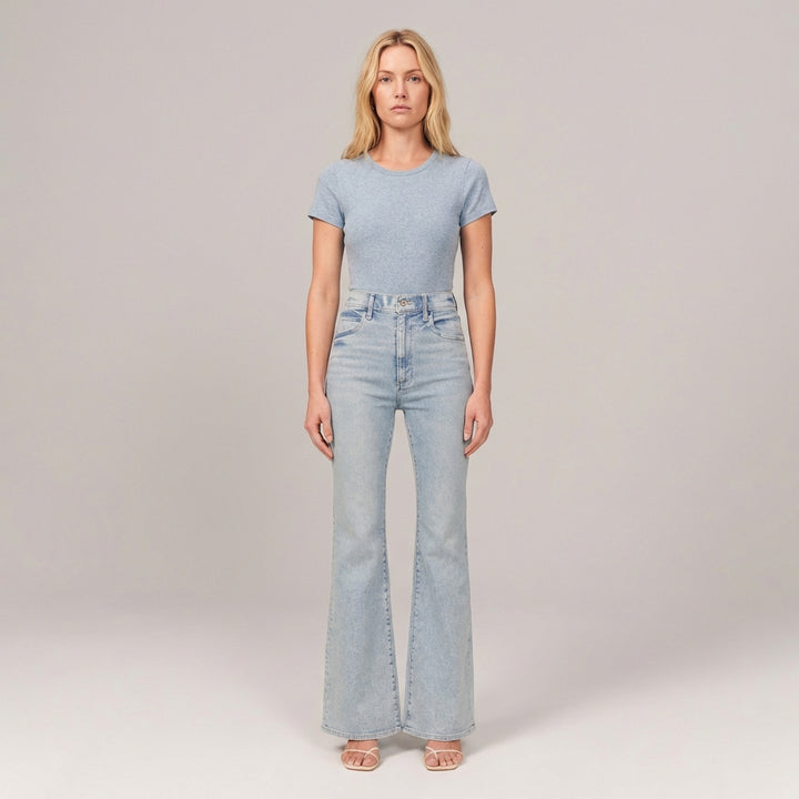 Aria | Women's High Waisted Flared Jeans