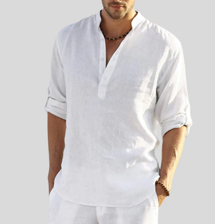 Arlo | Men’s Long Sleeve Shirt with Button Placket