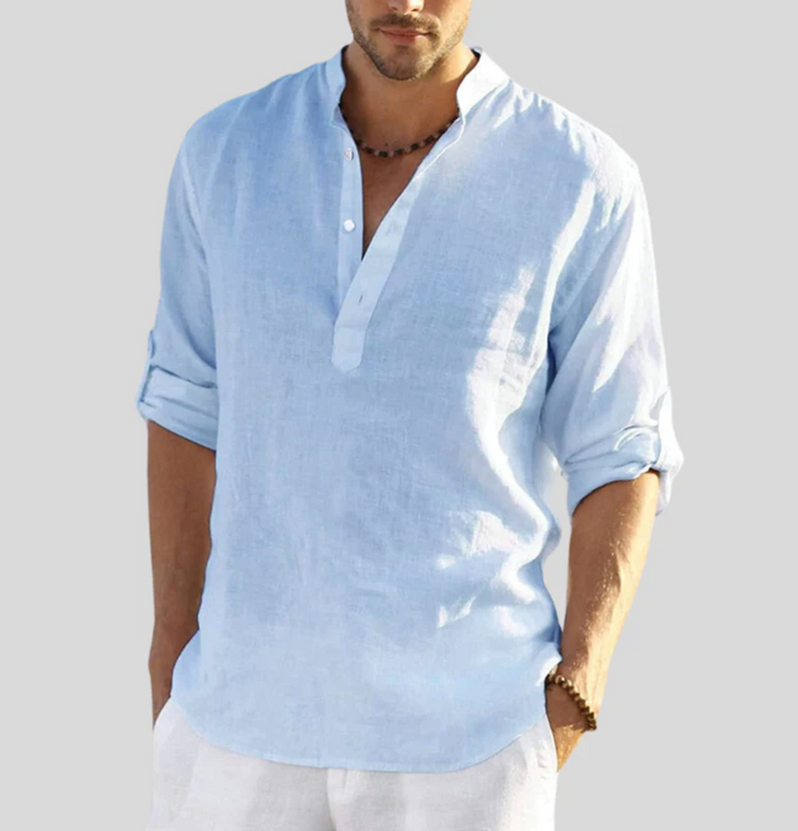 Arlo | Men’s Long Sleeve Shirt with Button Placket