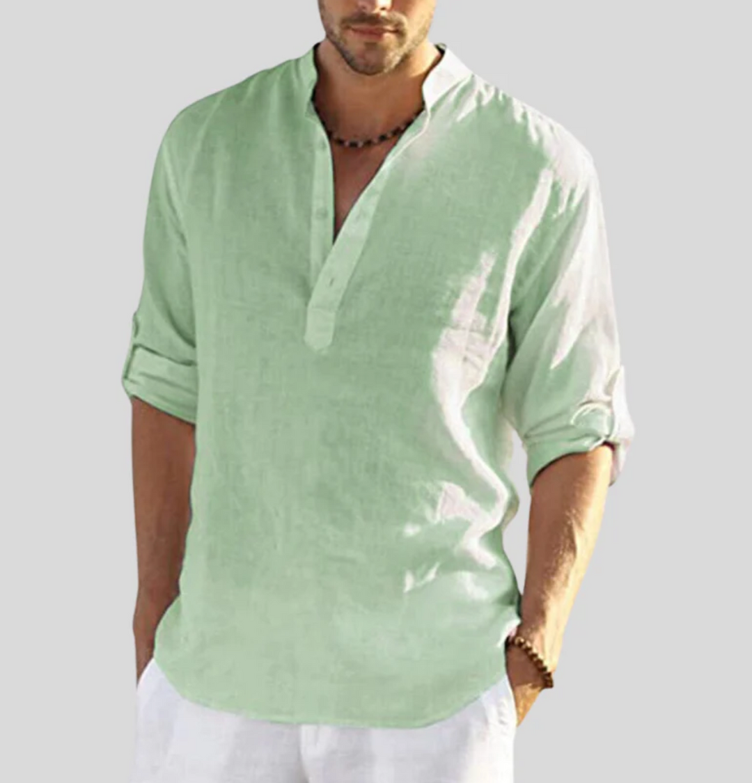 Arlo | Men’s Long Sleeve Shirt with Button Placket