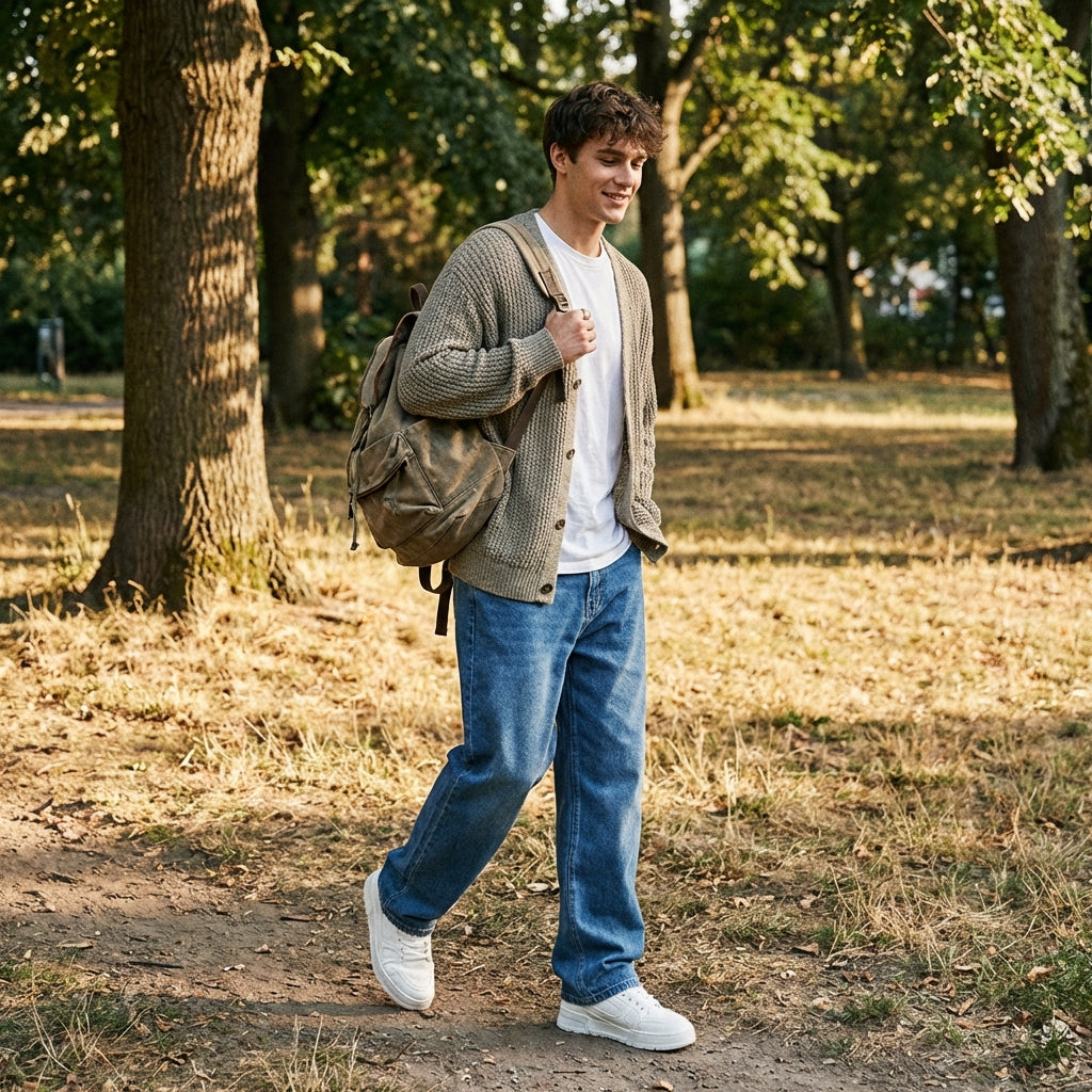 Blake | Men's Loose Fit Jeans With Wide Leg