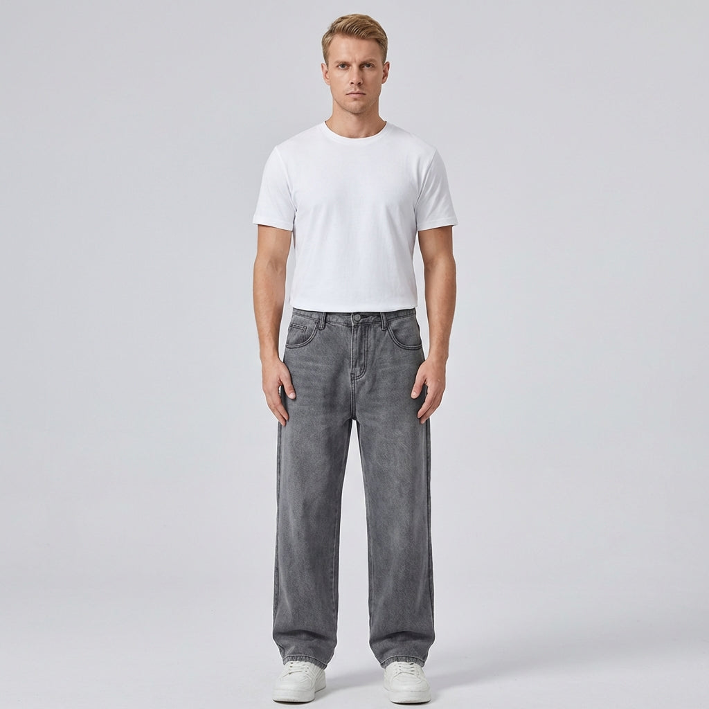 Blake | Men's Loose Fit Jeans With Wide Leg