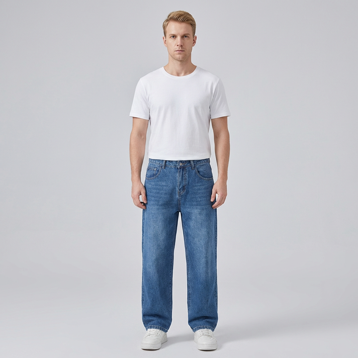 Blake | Men's Loose Fit Jeans With Wide Leg
