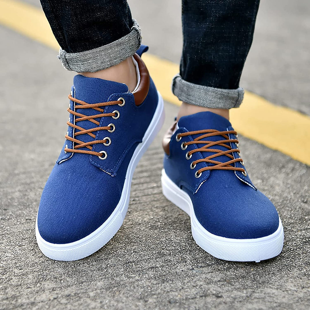 Darell | Men’s Lace-Up Trainers featuring contrast sole