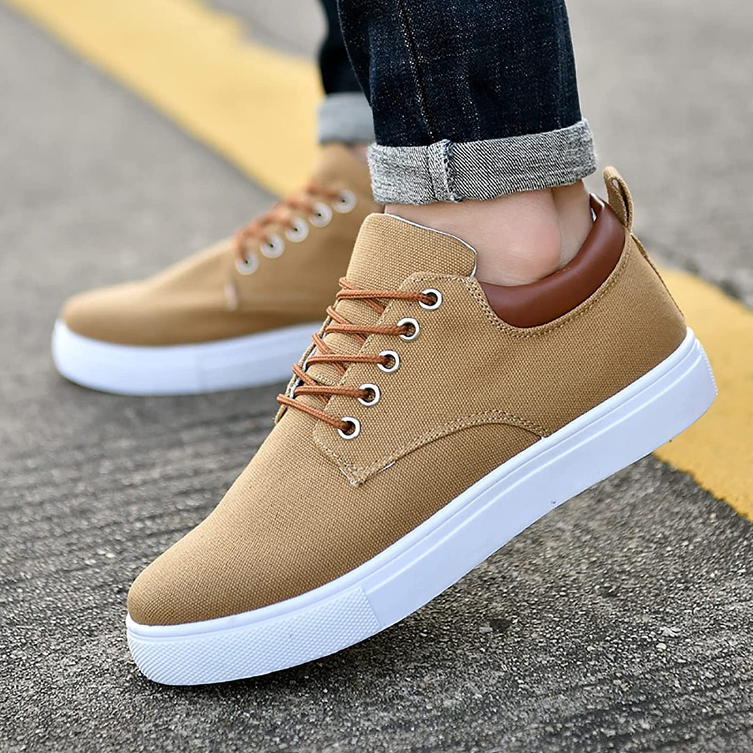 Darell | Men’s Lace-Up Trainers featuring contrast sole