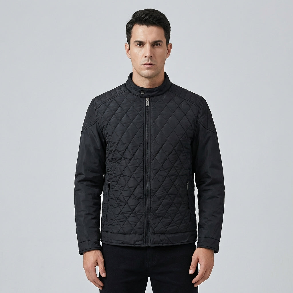 Caleb | Men's Quilted Jacket With Zip Closure