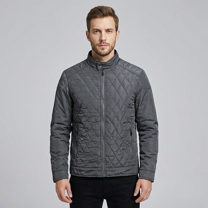 Caleb | Men's Quilted Jacket With Zip Closure
