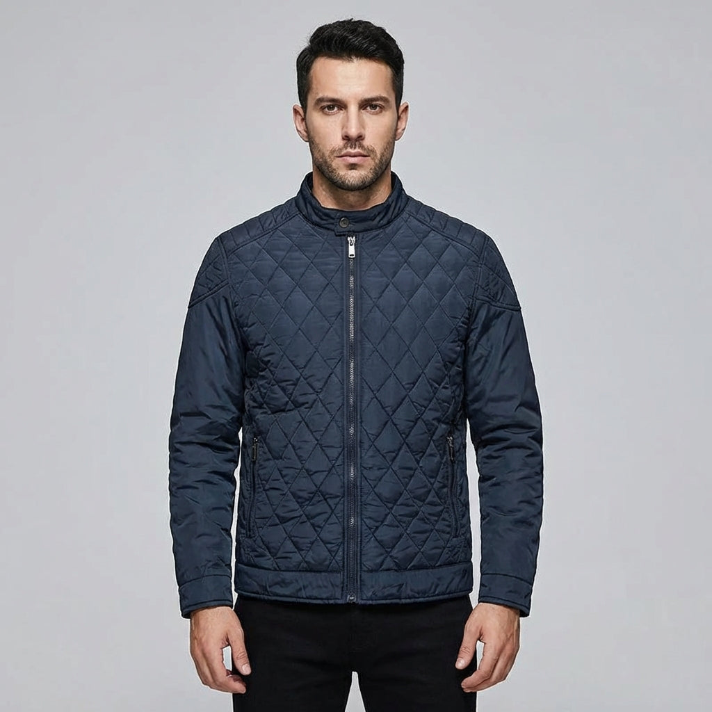 Caleb | Men's Quilted Jacket With Zip Closure