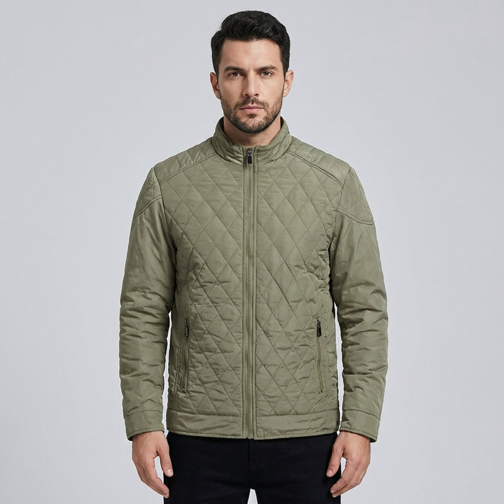 Caleb | Men's Quilted Jacket With Zip Closure